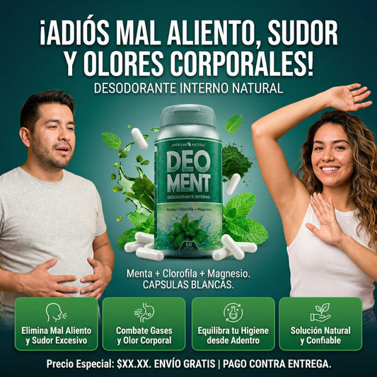DEO MENT X60 - ACABA CON EL MAL ALIENTO Y OLOR FUERTE - CON INVIMA✅
