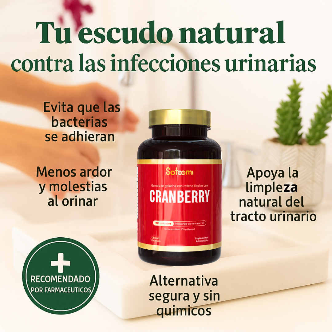 CRANBERRY GOMITAS - NO MÁS INFECCIONES URINARIAS - CON INVIMA