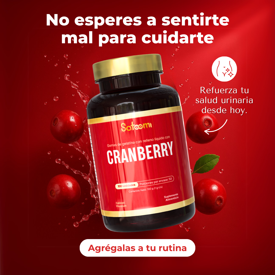CRANBERRY GOMITAS - NO MÁS INFECCIONES URINARIAS - CON INVIMA
