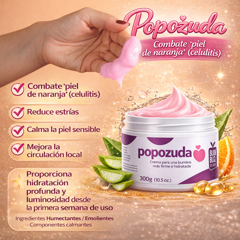 POPOZUDA - CREMA ANTI CELULITIS Y ESTRÍAS - BRASILEÑA