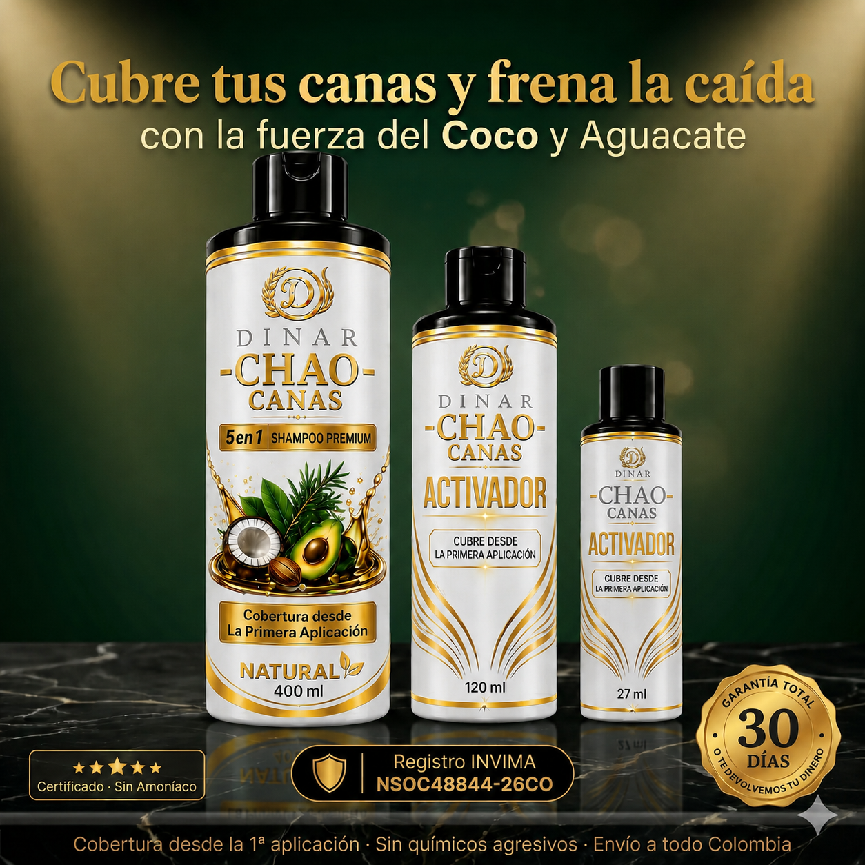 CHAO CANAS 5 EN 1, CON COCO Y AGUACATE, PAGA 1 Y LLEVA 3 PRODUCTOS; CHAMPÚ, TRATAMIENTO Y ACTIVADOR🎁
