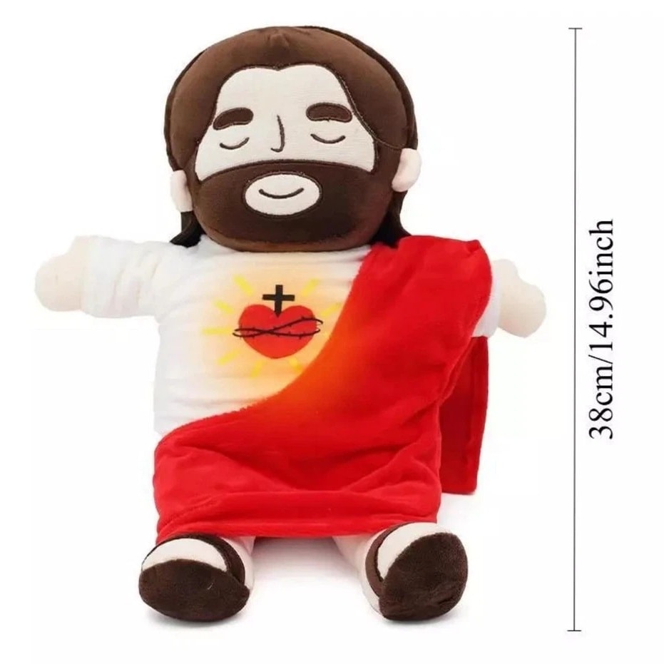 Peluche de Jesús que respira